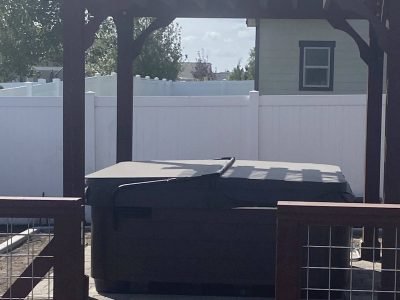 Hot Tub in a Patio Cover